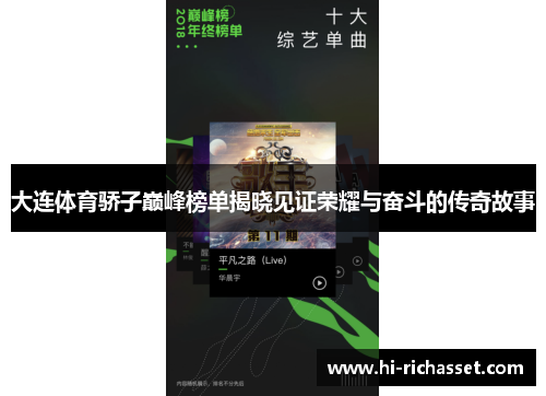 大连体育骄子巅峰榜单揭晓见证荣耀与奋斗的传奇故事